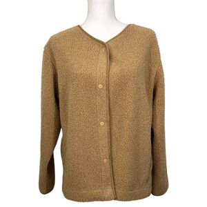 Joie Sherpa Teddy coat jacket fleece Medium Snap Front